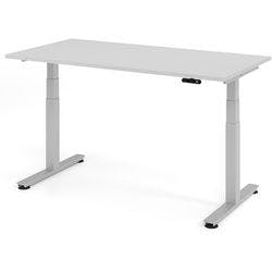 Hammerbacher Sitz-Stehschreibtisch XDSM Lichtgrau 1.600 x 800 x 635 mm Produktbild