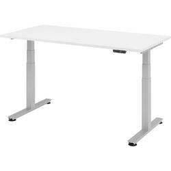 Hammerbacher Sitz-Stehschreibtisch XDSM Weiß 1.600 x 800 x 635 mm Produktbild