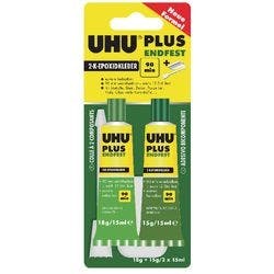 UHU Kraftkleber Permanent ENDFEST Flüssig Transparent 2 x 15 ml 45670 Produktbild