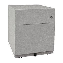 Bisley Rollcontainer Note 2 Schubladen Silber 420 x 565 x 495 mm Produktbild
