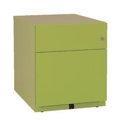 Bisley Rollcontainer Note 2 Schubladen Grün 420 x 565 x 495 mm Produktbild