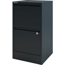Bisley Home Hängeregistraturschrank Home 2 Schubladen Anthrazitgrau 413 x 400 x 672 mm Produktbild