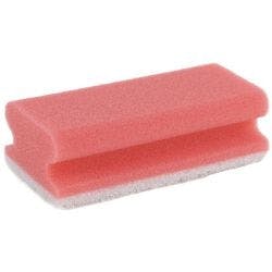 BETRA Scheuerschwamm Sanitär 7 x 14 x 4,2 cm Rot, Weiß 10 Stück Produktbild