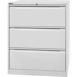 Bisley Hängeregistraturschrank Original 3 Schübe Lichtgrau 800 x 622 x 1.016 mm Produktbild