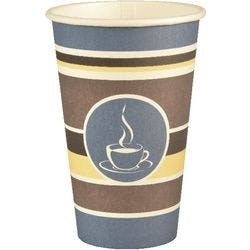 PAPSTAR Einweg Becher Pappe 300 ml 80 mm Farbig sortiert 50 Stück Produktbild