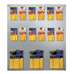 Kerkmann Focus DIN A4 Wandprospekthalter Wandmontiert Silber 6201 75 x 6,5 x 100 cm Produktbild