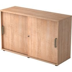 Hammerbacher Schiebetürenschrank Spanplatte 1 Fachboden abschließbar 1.200 x 400 x 748 mm Walnuss Braun Produktbild
