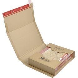 ColomPac Universal Versandkarton 270 (B) x 330 (T) x 80 (H) mm Braun 20 Stück Produktbild