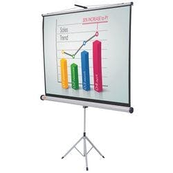 Nobo Flexible Projektionsleinwand 1902395W Mit Dreibeinstativ Format 16:10 150 x 100 cm Produktbild