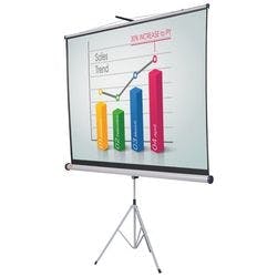 Nobo Flexible Projektionsleinwand 1902397W Mit Dreibeinstativ Format 16:10 200 x 131 cm Produktbild