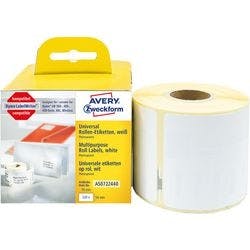 AVERY Zweckform Universaletiketten AS0722440 Selbsthaftend Weiß 54 x 70 mm  1 Rolle à 320 Etiketten Produktbild