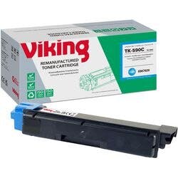 Viking TK-590C Kompatibel Kyocera Tonerkartusche Cyan Produktbild