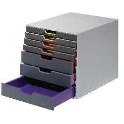 DURABLE Varicolor Schubladenboxen ABS (Acrylnitril-Butadien-Styrol) Mehrfarbig 7 Schübe 29,2 x 35,6 x 28 cm Produktbild