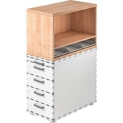 Hammerbacher Containeraufsatz SCA1NAUF Walnuss 428 x 800 x 530 mm Produktbild