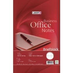 LANDRÉ Briefblock Business Rot Kariert Nicht perforiert DIN A4 20,8 x 5 x 30,2 cm 50 Blatt Produktbild