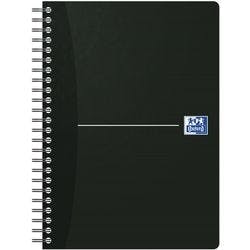 OXFORD Office Essentials Collegeblock DIN A5 Liniert Spiralbindung Karton Schwarz Nicht perforiert 180 Seiten 90 Blatt Produktbild