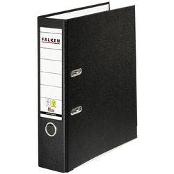 Falken PP-Color Ordner DIN A4 80 mm Schwarz 2 Ringe Pappkarton, PP (Polypropylen) Produktbild