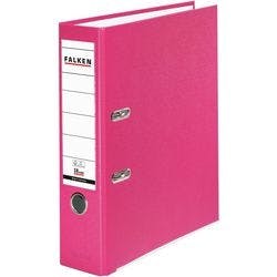 Falken PP-Color Ordner DIN A4 80 mm Rosa 2 Ringe Pappkarton, PP (Polypropylen) Produktbild