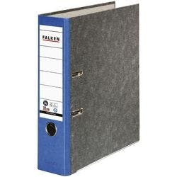 Falken Ordner DIN A4 80 mm Blau 2 Ringe 80024607 Pappkarton Wolkenmarmor Produktbild