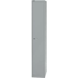 Bisley Metall Schließfach 1 Tür 1 abteile Schlüssel 305 x 457 x 1.802 mm Silber Produktbild