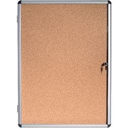 Bi-Office Enclore Indoor Abschließbarer Schaukasten Nicht magnetisch 4 x A4 50 (B) x 67,4 (H) cm Braun Produktbild