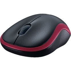 Logitech Maus M185 Rot, Schwarz Produktbild