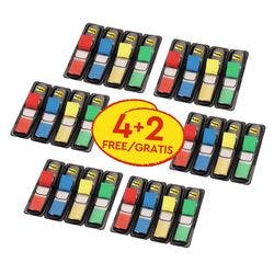 Post-it Haftmarker Mini Farbig sortiert Blanko Nicht perforiert 1,19 x 4,32 cm 6 Stück Produktbild