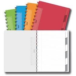 Adoc Colourlines Notizbuch DIN A4 Liniert Spiralbindung PP (Polypropylen) Weiß 144 Seiten Produktbild