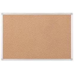 Bi-Office Earth Pinnwand Nicht magnetisch Wandmontage Kork 60 (B) x 1,2 (T) x 90 (H) cm Aluminium Braun Produktbild