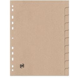 OXFORD Register 1 bis 10 DIN A4 Beige 10-teilig Pappkarton Touareg Produktbild