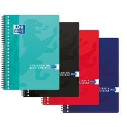 OXFORD Notizbuch DIN A4 Liniert Spiralbindung Pappe Farbig sortiert Perforiert 160 Seiten Produktbild