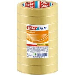tesa Verpackungsklebeband tesafilm Standard 57208 Transparent 19 mm (B) x 66 m (L) PP (Polypropylen) Hohe Lautstärke 8 Rollen Produktbild