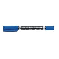 STAEDTLER Lumocolor Duo Permanentmarker Mittel Rundspitze 0,6 - 1,5 mm Blau Produktbild