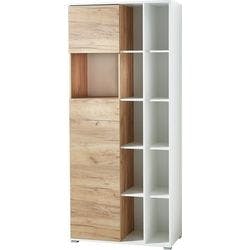 GERMANIA Aktenschrank Melamin 2 Fachböden abschließbar 850 x 400 x 1.970 mm Eiche Braun Produktbild