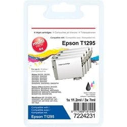Viking T1295 Kompatibel Epson Tintenpatrone C13T12954012 Schwarz, Cyan, Magenta, Gelb Multipack 4 Stück Produktbild