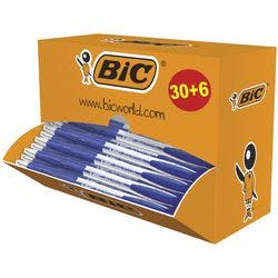 BIC Atlantis Classic Kugelschreiber Blau Mittel 0.32 mm Nachfüllbar 36 Stück Produktbild