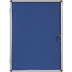 Bi-Office Enclore Indoor Abschließbarer Schaukasten Nicht magnetisch 16 x A4 94 (B) x 128,8 (H) cm Blau Produktbild