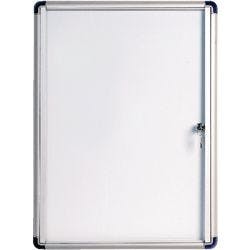 Bi-Office Enclore Indoor Budget Abschließbarer Schaukasten Magnetisch 1 x A4 Lackierter Stahl 28,9 (B) x 37,9 (H) cm Weiß Produktbild