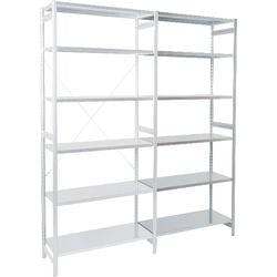 ARNO SPACE Epsilon Anbauregal 6 Fachböden Verzinkt 1.000 x 600 x 2.250 mm Grau Produktbild