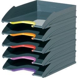 DURABLE Varicolor Briefablage-Set  Polystyrol Stapelbar DIN A4 Farbig sortiert 5 Stück Produktbild