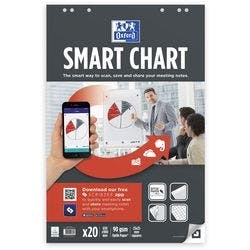 OXFORD Smartchart Flipchart-Papier Kariert Euro 90 g/m² 3 Stück à 20 Blatt Produktbild