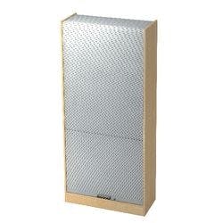 Hammerbacher Rollladenschrank SET90 Braun, Silber 900 x 400 x 2.004 mm Produktbild