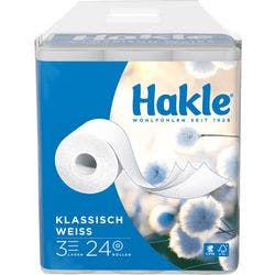 Hakle Classic Toilettenpapier 3-lagig 10117 24 Rollen à 150 Blatt Produktbild
