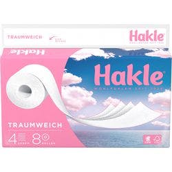 Hakle Dream Toilettenpapier 4-lagig 10122 8 Rollen à 130 Blatt Produktbild