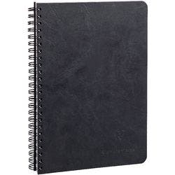 Clairefontaine Notizbuch DIN A5 Kariert Spiralbindung Pressspan Schwarz 100 Seiten 50 Blatt Produktbild