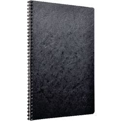 Clairefontaine Notizbuch DIN A4 Kariert Spiralbindung Pressspan Schwarz 100 Seiten 50 Blatt Produktbild