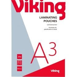 Viking Laminierfolien DIN A3 Glänzend 75 Mikron (2 x 75) Transparent 25 Stück Produktbild