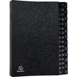 Exacompta Pultordner 57044E DIN A4 Schwarz Hartpappe Produktbild