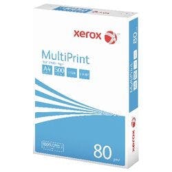 Xerox Multiprint DIN A4 Druckerpapier Weiß 80 g/m² Glatt 0 Löcher 500 Blatt Produktbild