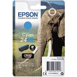 Epson 24XL Original Tintenpatrone C13T24324012 Cyan Produktbild